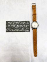 A Leonidas British Military Manual Watch marked ATP 295640 113535.