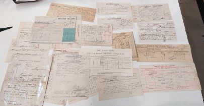 Twenty four railway documents dating from 1875, mostly 19th century:  LMS, Cheshire Line; GWR; etc.