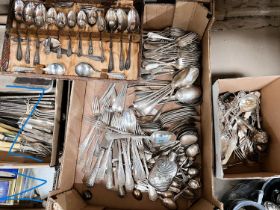 A selection of EPNS; cutlery; etc.