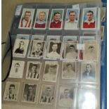 A collection of early 20th century Will's, Pinnacle and other footballer cigarette cards