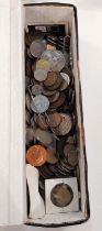 A quantity of foreign coins