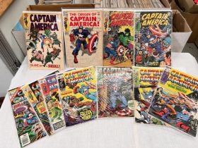 Marvel Comics: - 1968 onwards, Captain America issues 104, 109, 110, 112, 121, 123, 125, 126, 130,