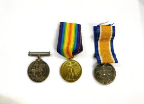 RAF: a WWI pair of medals to 99108 A.M.2. R.E. FIELD and another pair to 129594 2.A.M. F. H. BARTON