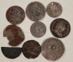 A selection of early GB silver coins, mainly Maundy, Charles II - George III