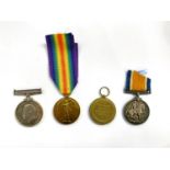 RAF: a WWI pair of medals to 25159 1 A.M. J.G. THOMSON and another pair to 27412 Cpl. J. F. CARTER