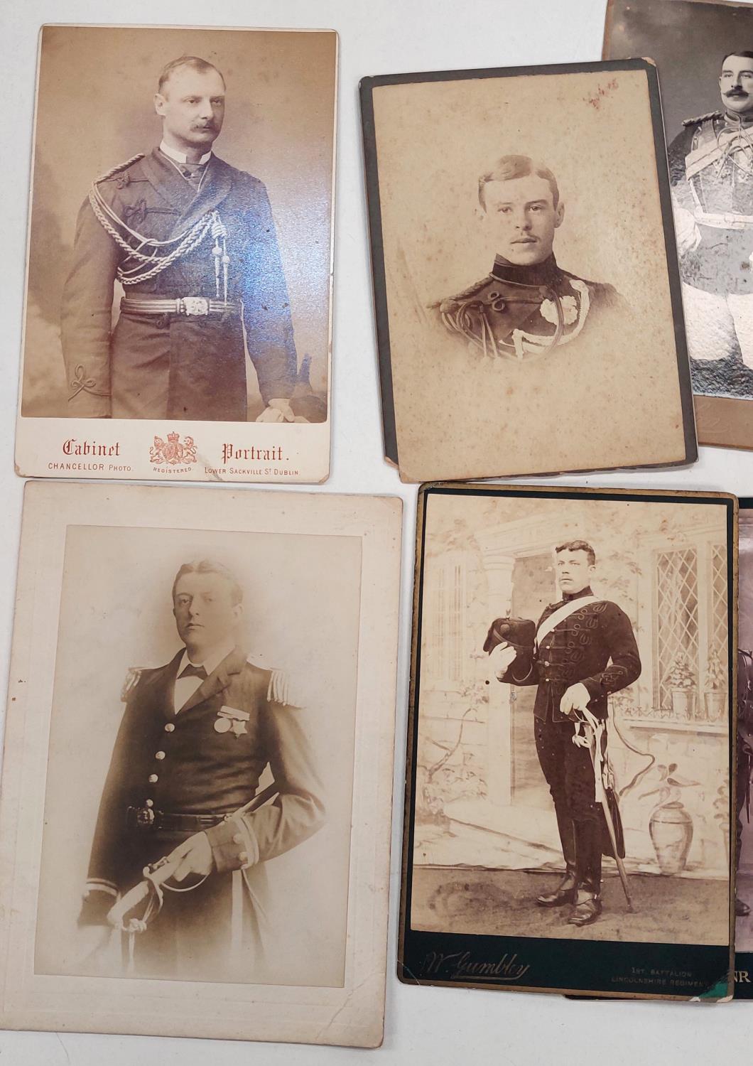 10 cabinet portrait photographs of men in uniform - Image 2 of 3