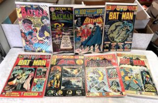 D C COMICS: Batman 186, 201, 202, 207, 100page Spectaculars 238, 54, 257, 260, 261 and another