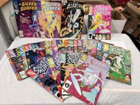 Marvel Comics: - 1980's The Silver Surfer, two issues by Moebius; Silver Surfer 1980's issues 1-146,