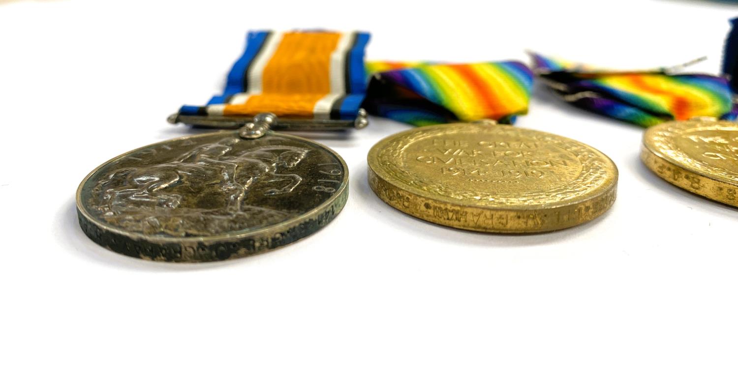 RAF: a WWI pair of medals to 109408 Pte 1 E.O. BYLES and another pair to 14133 Cpl J. GRAHAM - Image 3 of 4