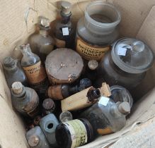 A collection of 19th century medicine and other collectors' bottles