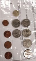 An album of GB decimal/pre-decimal coins:  29 x £2; 50 x old £1; 50p coins; etc.