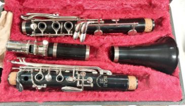 A BOOSEY and HAWKES 78 model clarinet, cased