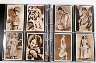 20th Century Film Stars: an album of Sarony Cigarettes 'Cinema Stars' cards, approximately 175+,