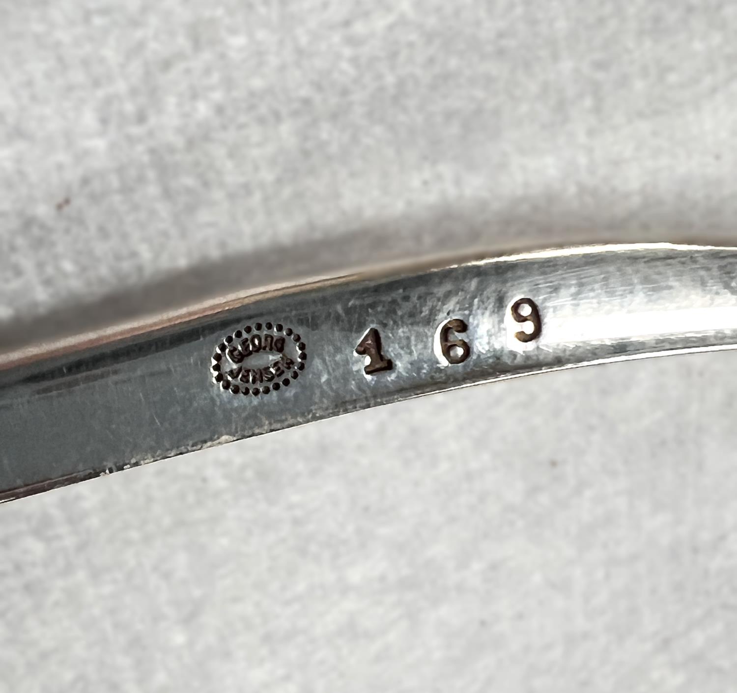 Georg Jensen:  a silver collarette necklace, designed by Vivianna Torun Bülow-Hübe, with - Image 7 of 7