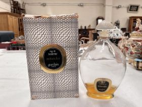 A large display perfume bottle "Mitsouko" by Guerlain, Paris, eau de toilette, some liquid left in