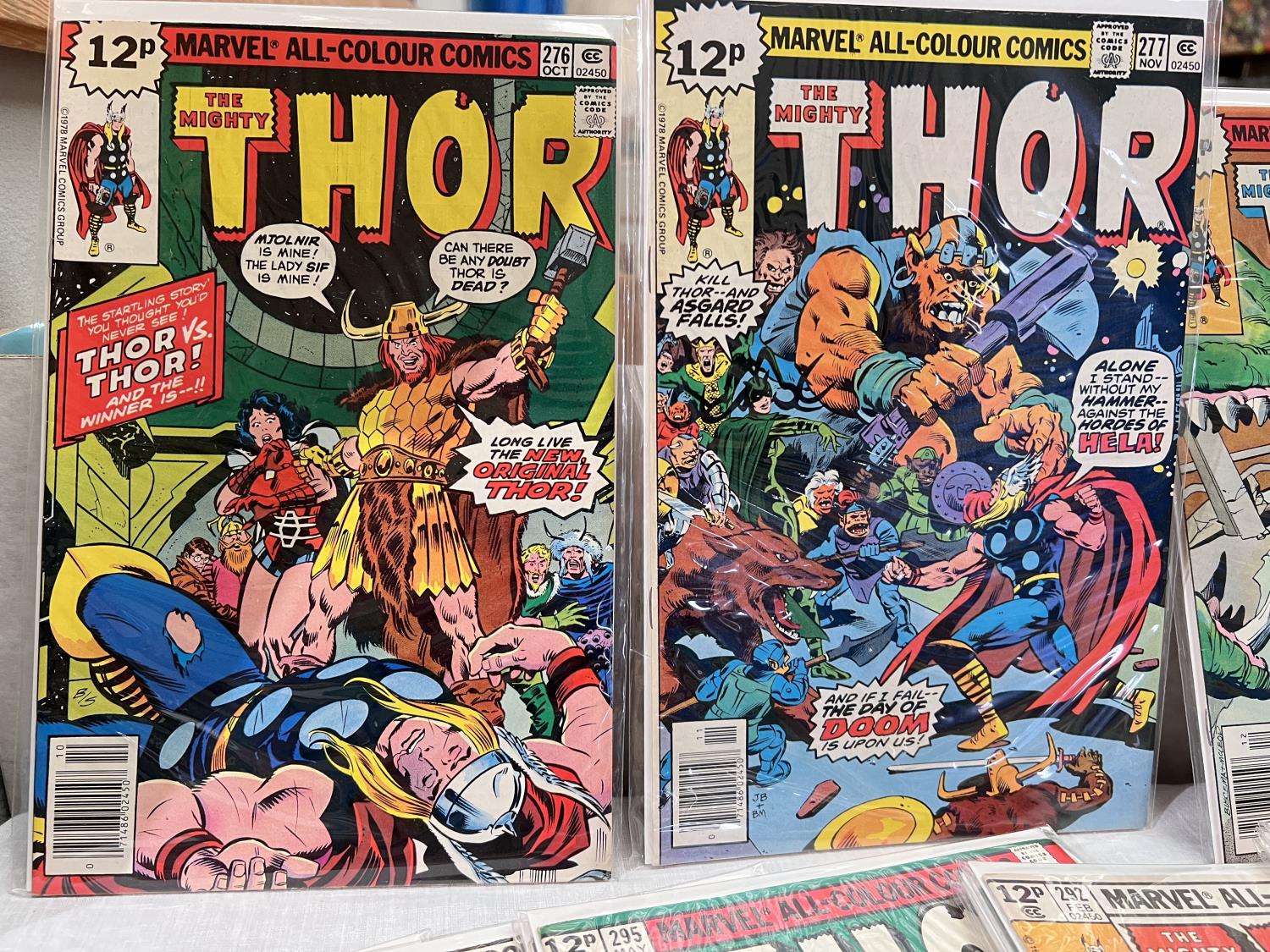 Marvel Comics: - 1970's onwards, The Mighty Thor, 276-329  full run - Image 2 of 3