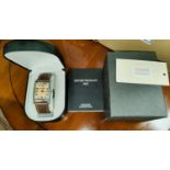 A Gents Emporia Armani gents dress wristwatch in original box
