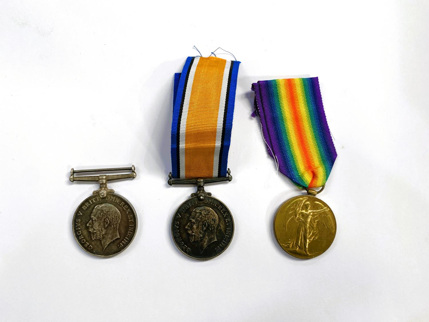 RAF: a WWI pair of medals to 34556 Cpl F. MOORE and a BWM to 30936 1 A.M. C. P. STIRLING