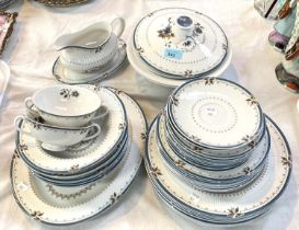 A Royal Doulton Old Colony part dinner/tea service, 8 setting, 40 pieces approx.