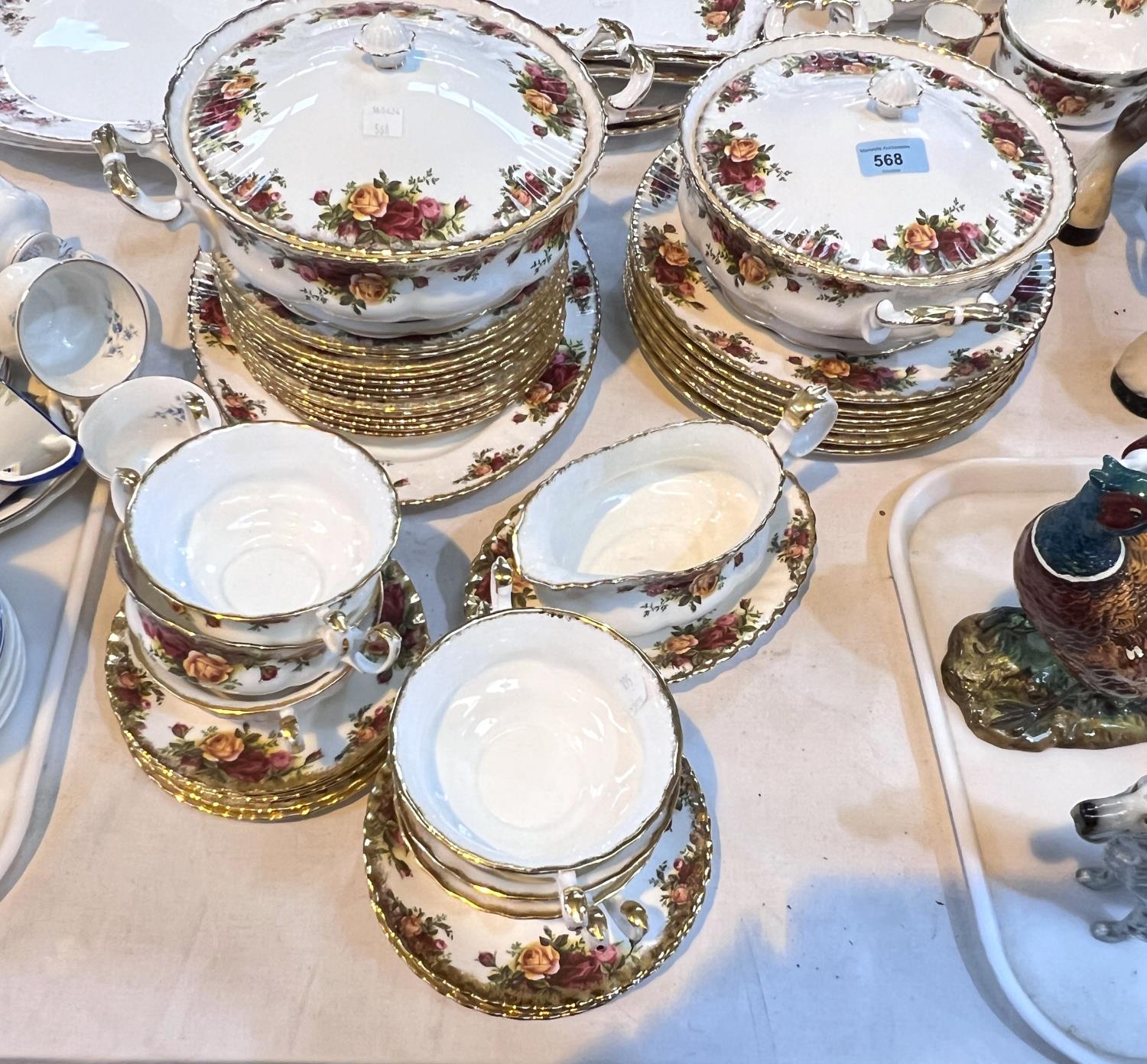 A selection of Royal Albert Old Country Roses dinnerware, with two tureens etc. (approx. 38 pieces).