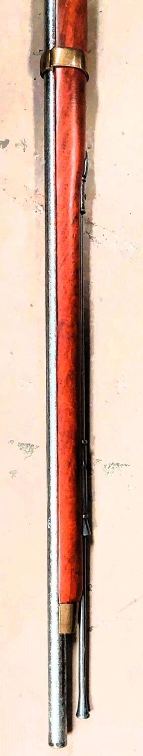 A well made wall display Tower Flintlock Rifle, length 148cm. - Image 3 of 3
