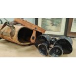 A pair of M44 cased M15 7 x 50 WWII period military binoculars No 18101