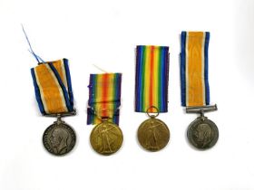 RAF: a WWI pair of medals to 17988 1.A.M. J. A . BOLTON and another pair to 276805 Cpl. O. L.