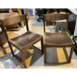 A set of 6 mid 20th century teak low back teak dining chairs by Alb Johansson & Soner Hyssna, Sweden