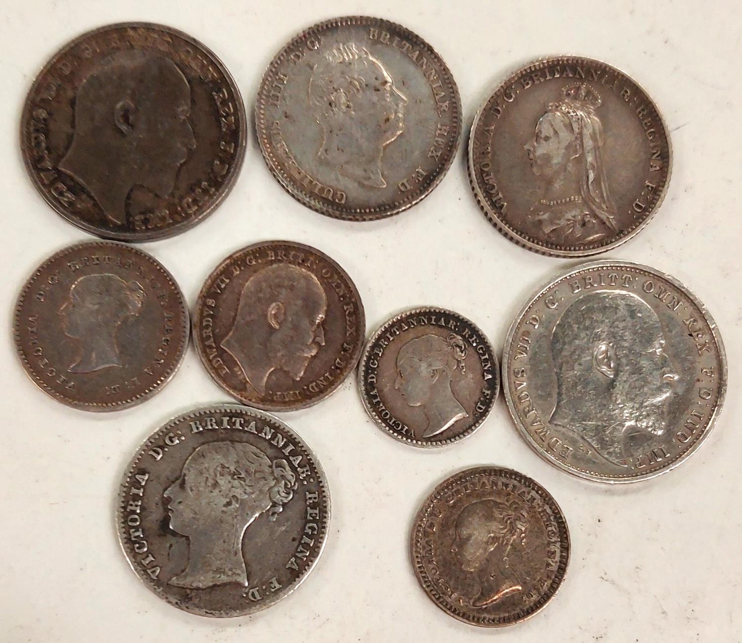 A selection of Maundy oddments and other minor silver coins, QV - EVII - Image 2 of 2