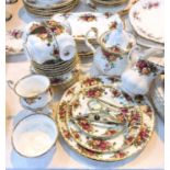 A selection of Royal Albert Old Country Roses teaware (approx. 30 pieces including cake stands etc.)