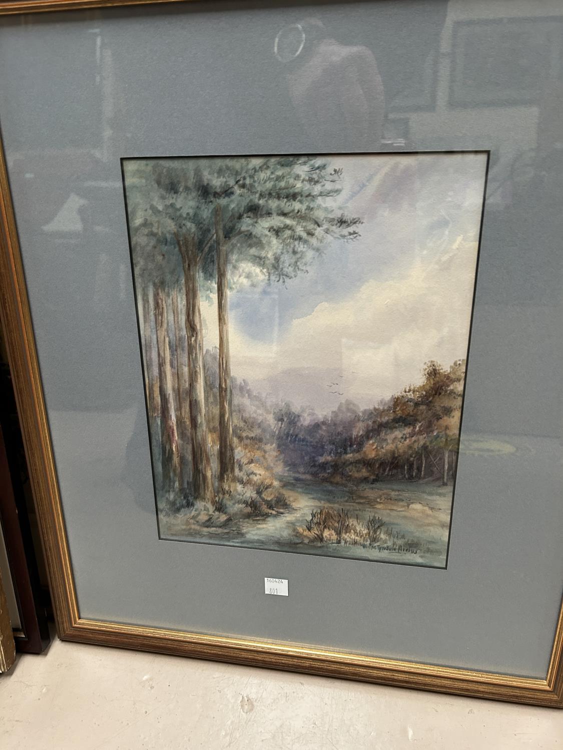 Five 19th/20th century watercolours:  landscapes, etc., framed and glazed; 5 smaller pictures - Image 5 of 5