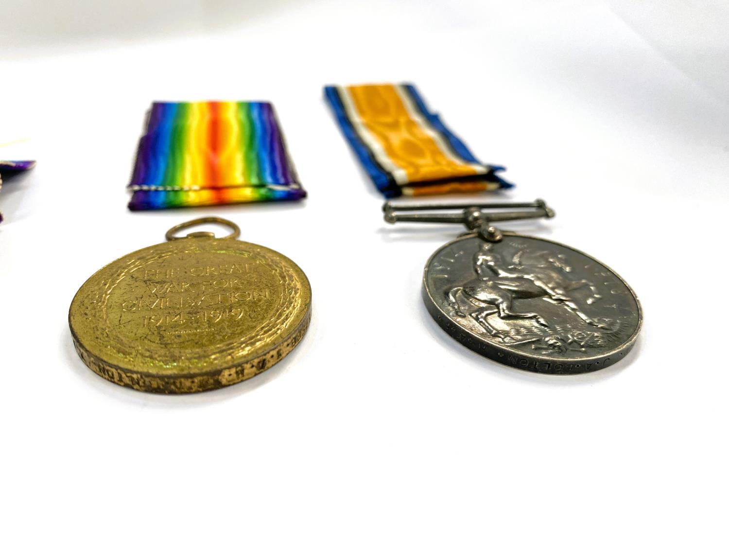 RAF: a WWI pair of medals to 17988 1.A.M. J. A . BOLTON and another pair to 276805 Cpl. O. L. - Image 3 of 4