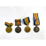 RAF: a WWI pair of medals to 12881 Pte 1 William DAVIES and another pair to 108935 3 A.M. A. T.