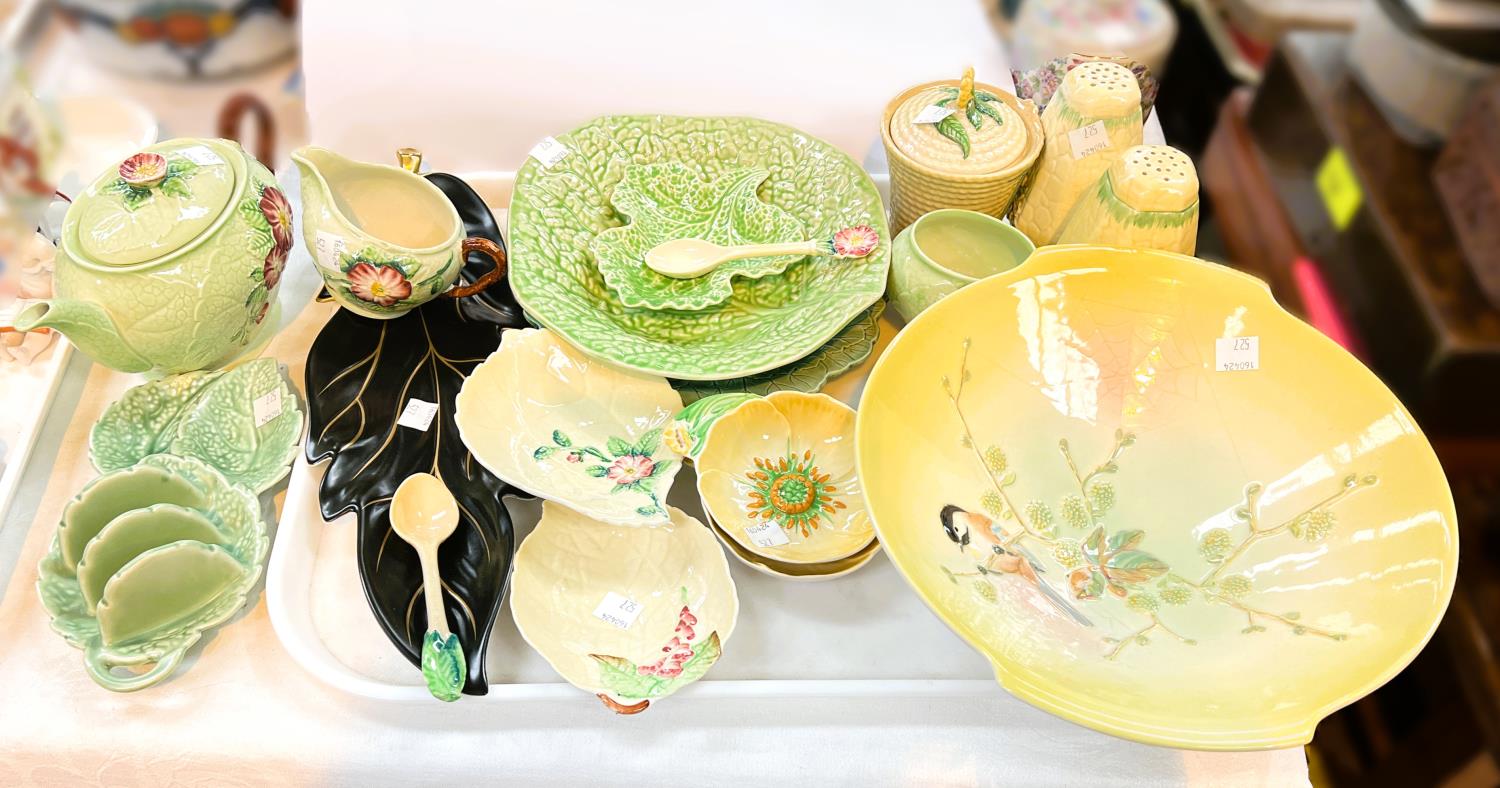 A selection of green leaf Carltonware; etc.