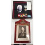 Lieut. Col. E. A. Stretch, an Army and Navy Lodge Masonic medal and a display of medal ribbons,