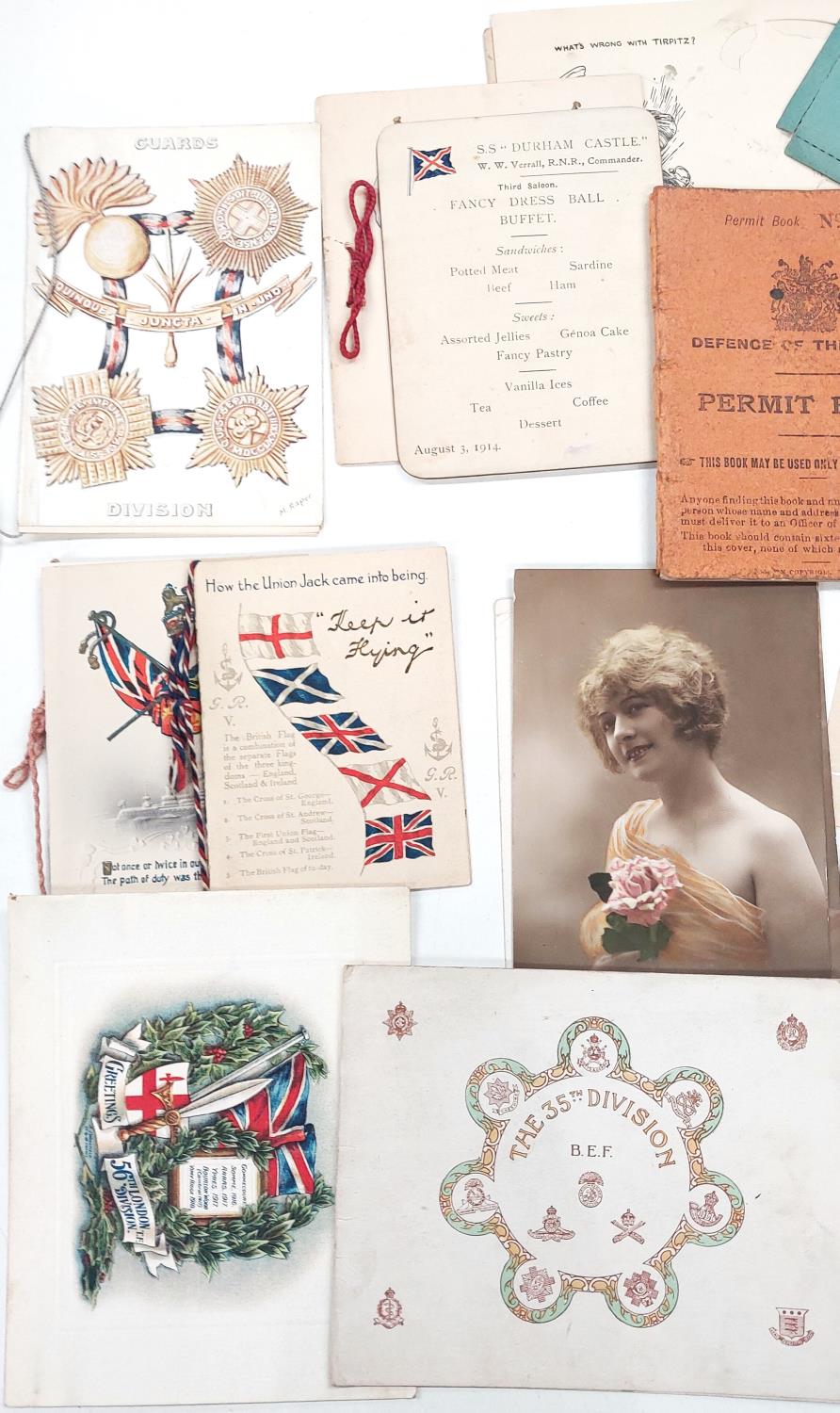 THE PATRIOTIC LETTER CARD - "What's Wrong with Tirpitz" other WWI Xmas cards etc - Bild 2 aus 3