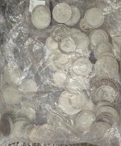 A quantity of GB and foreign silver coins, 13.7oz