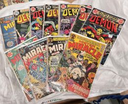 D C COMICS: Jack Kirby Cmics, The Demon 1, 9, 10, 11, 12, 13, 15, 16, Mister Miracle 2, 3, 5, 6, 10,