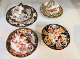 A late 18th century Derby Nottingham road factory, cup & saucer with gilt decoration; a Royal