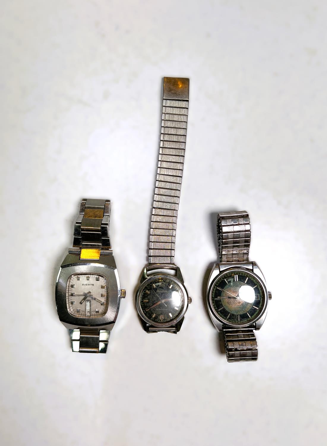 A selection of vintage gents wristwatches