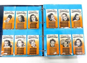 20th century Film Stars: Blend-Rite British Film Stars Hair grip cards 1- 12 with grips still