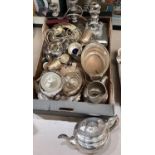 A selection of silver plate