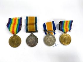 RAF (RNAS): a WWI pair of medals to 235617 Pte 1 C. F. TOTAM (TATAM)  and another pair to 237456 1