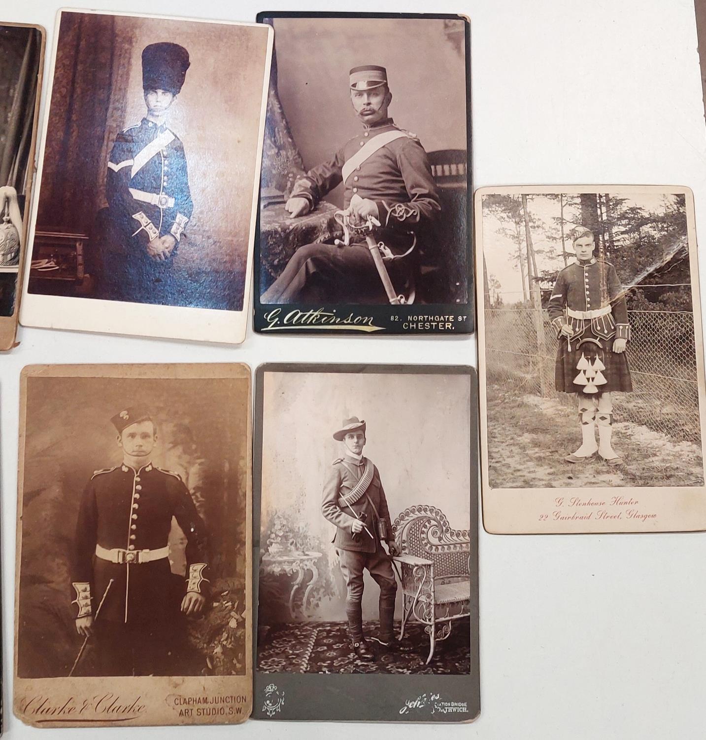 10 cabinet portrait photographs of men in uniform - Image 3 of 3