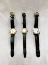 Three vintage gents wristwatches, Seconda, Tressa and Senate