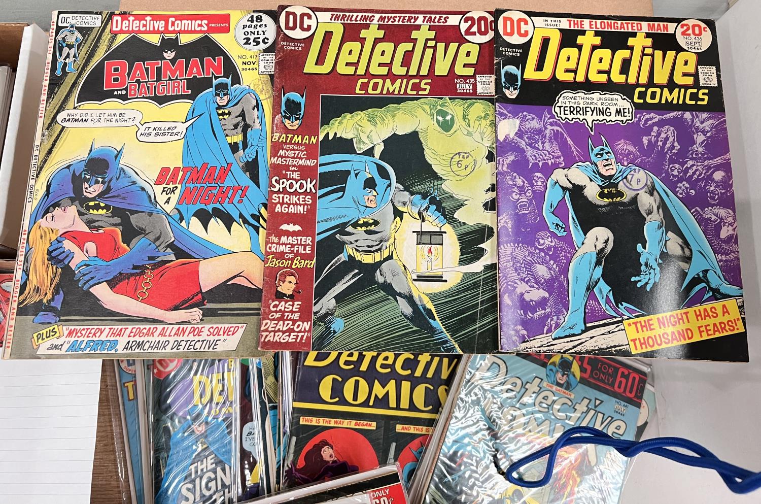 D C COMICS: Detective Comics 417, 435, 436, 438, 100 pages 439, 100 pages 440, 441 100 pages 445,100 - Image 2 of 3