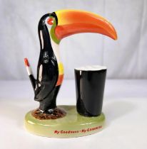 Guinness advertising Carlton ware toucan ceramic lamp base