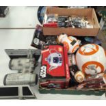 STAR WARS: a collection of Star Wars Episode III pins, R2-D2  boxed tea pot, clocks, bomber and