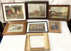A selection of pictures, prints and frames