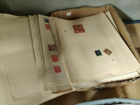 GB Stamps, on leaves including some Commonwealth Victorian to KGVI some useful present